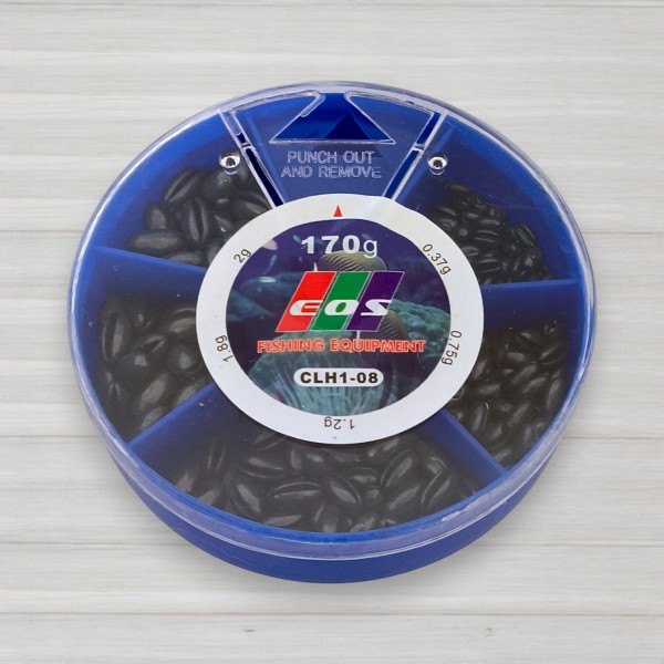 Набір грузил EOS CLH1-08 оливка, 170г, 5 розмірів